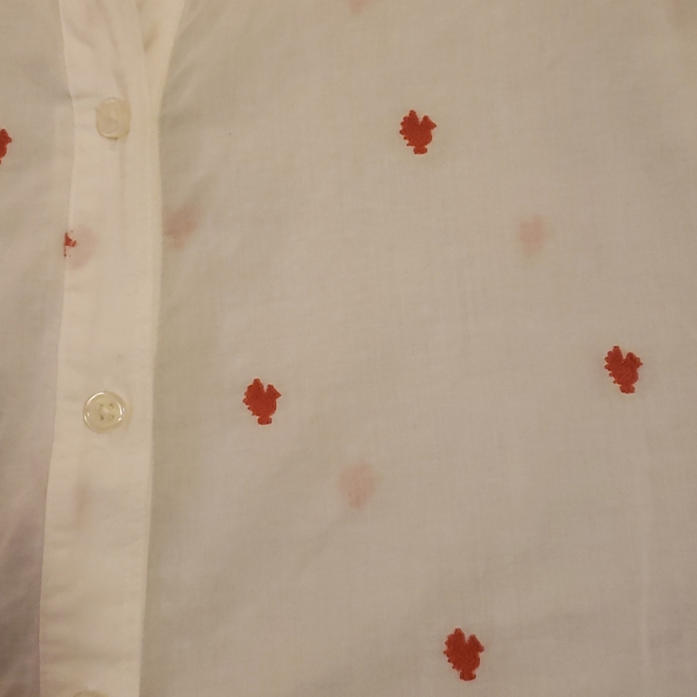 Size M LOFT Rooste Embroidered Blouse - Picture 2 of 5